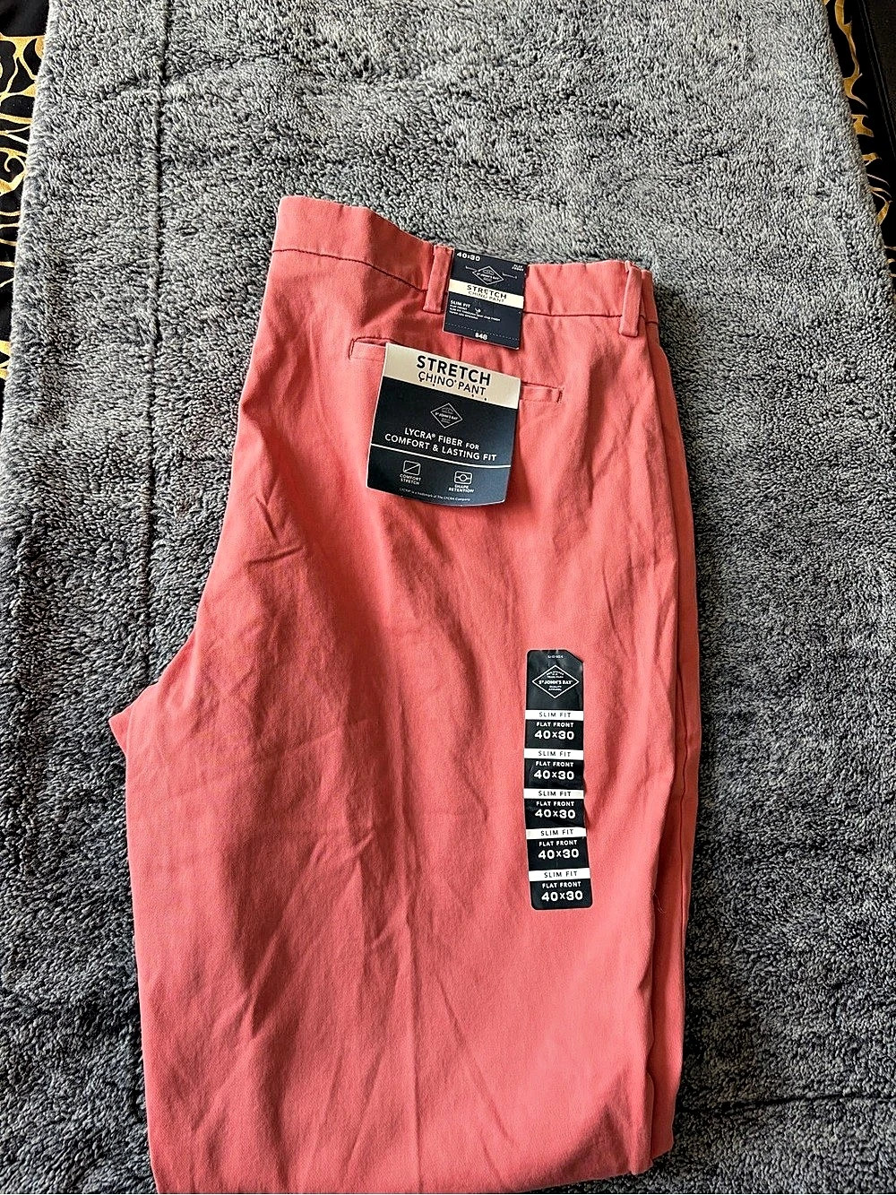 Straight Leg Cotton Pants in Pink Size 40 NWT